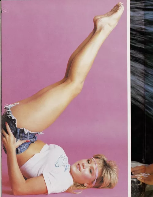 Samantha Fox 80's. Unusual angle. Still nice.