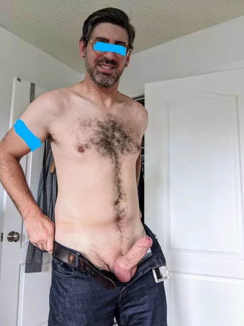 Sliding on a new pair of jeans