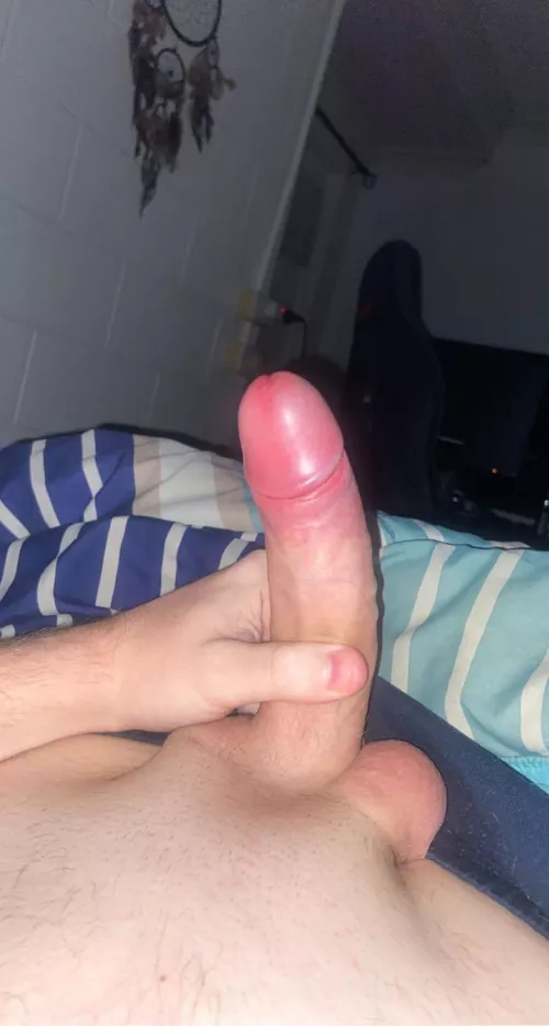 Straight male, rate my hard cock? Check my bio too :)