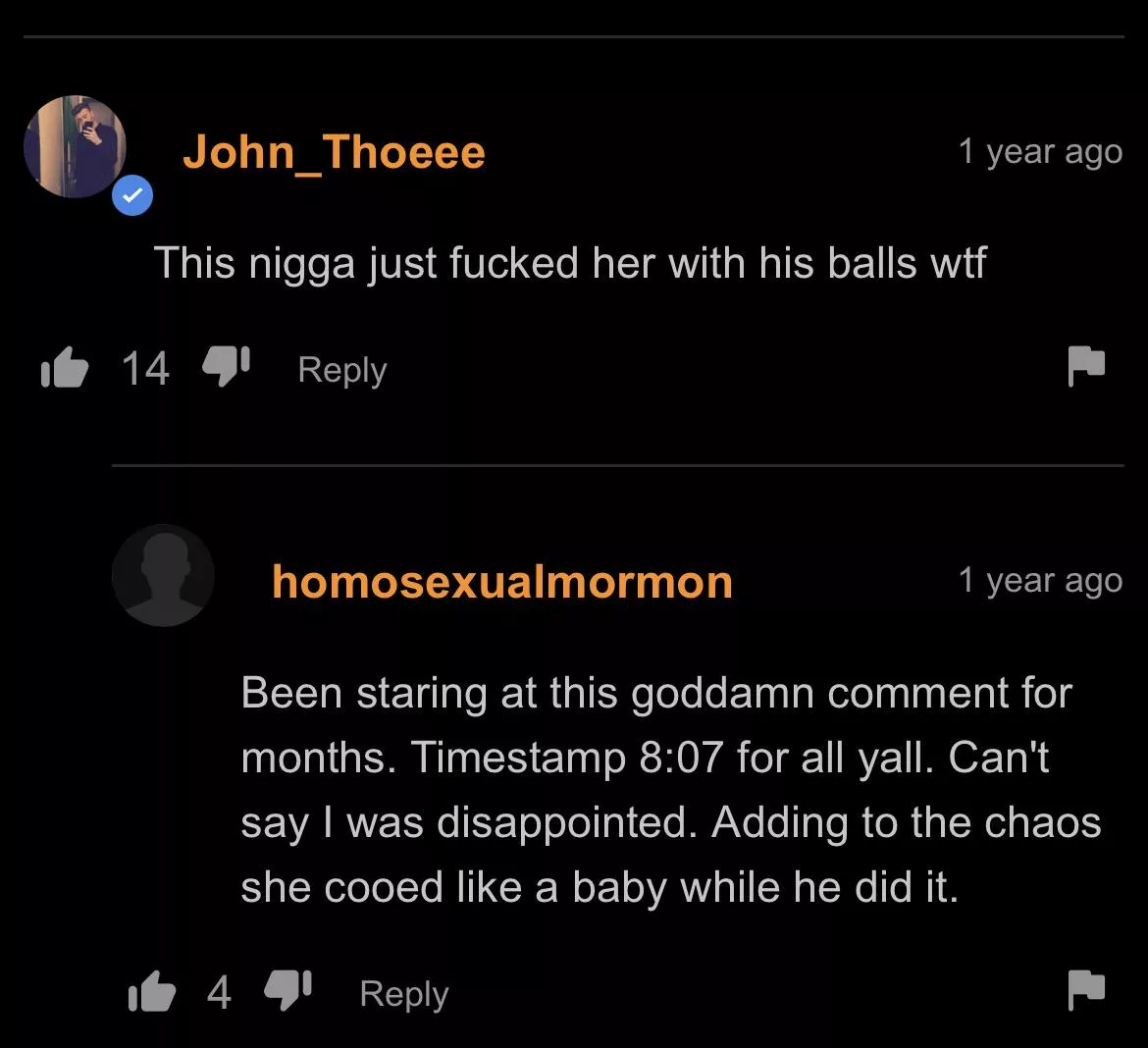 These comments always seem better than the last lol