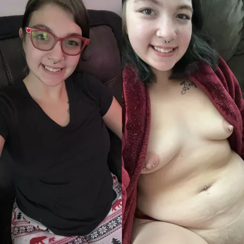 When I relax at home versus once I’m relaxed and alone