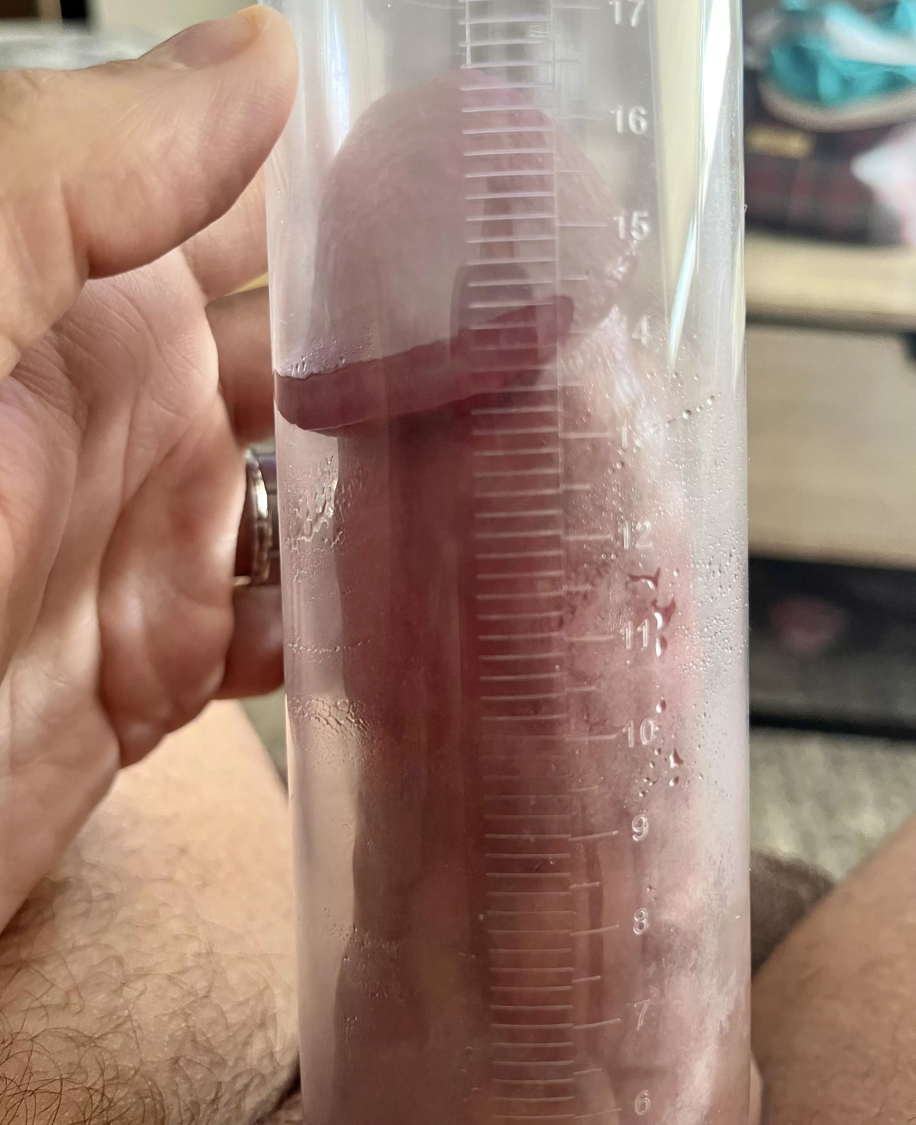 Working out my cock before heading to the gym