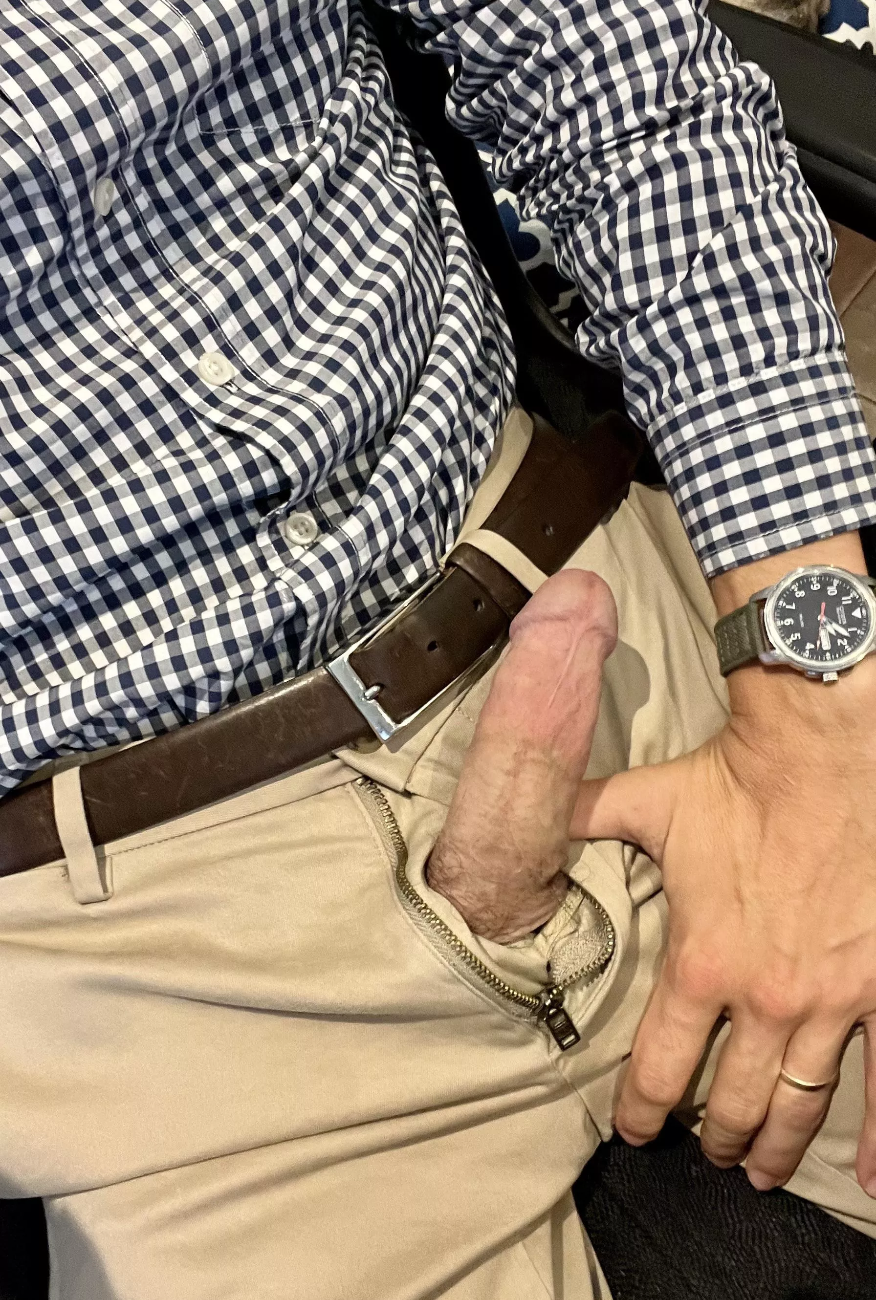 [40] It’s take your cock out at work day. Someone needs to take care of this.