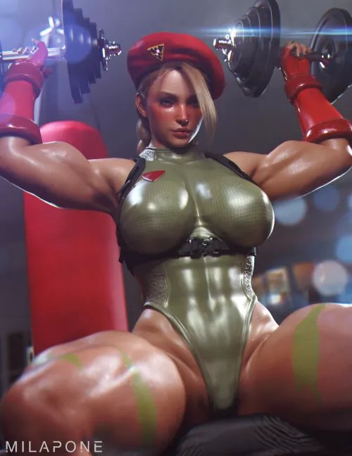 Cammy working out (Milapone) [Street Fighter]