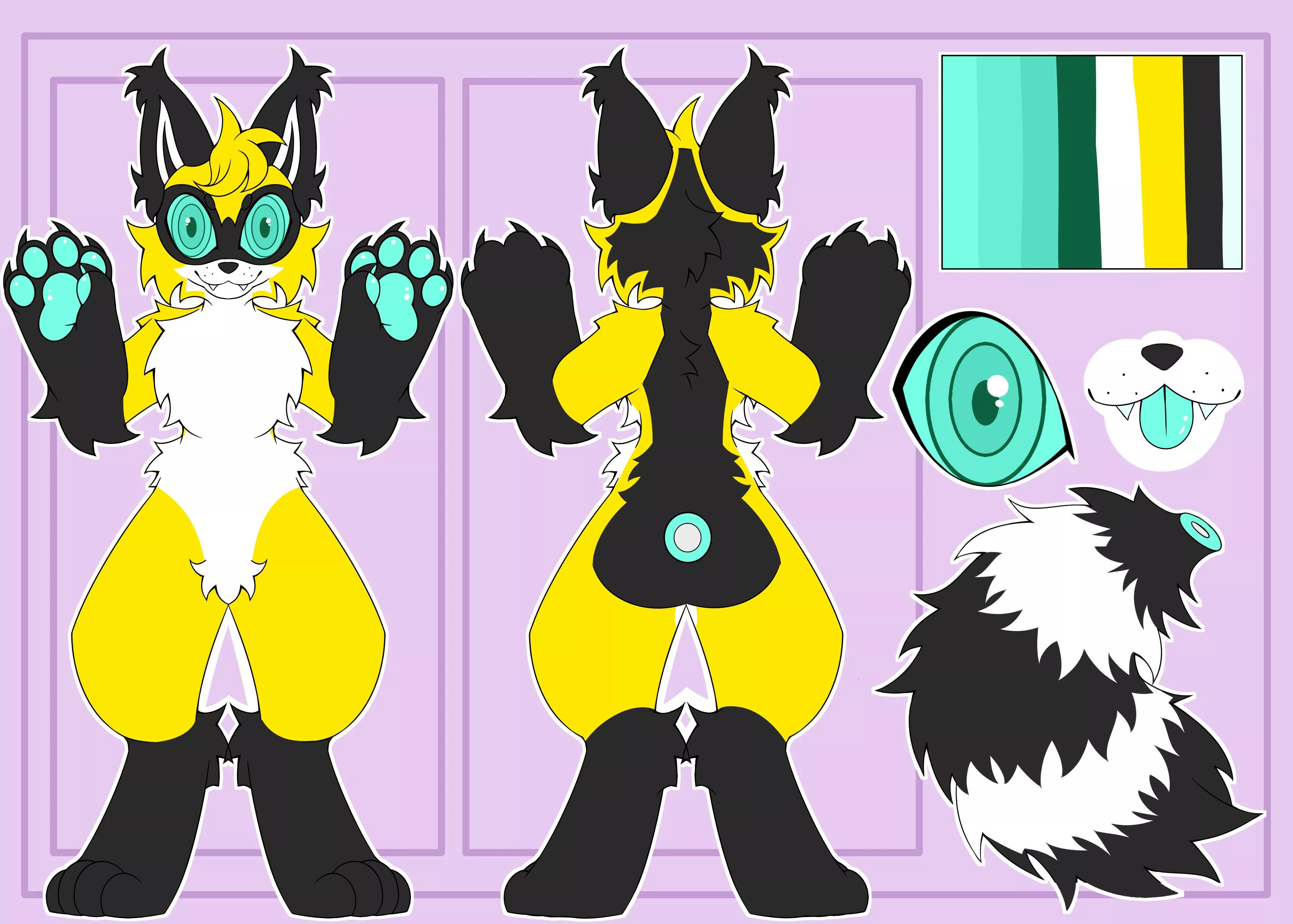 Do my sona look like a raccoon?