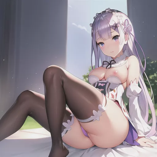 Emilia from Re:Zero [AI generated] 3