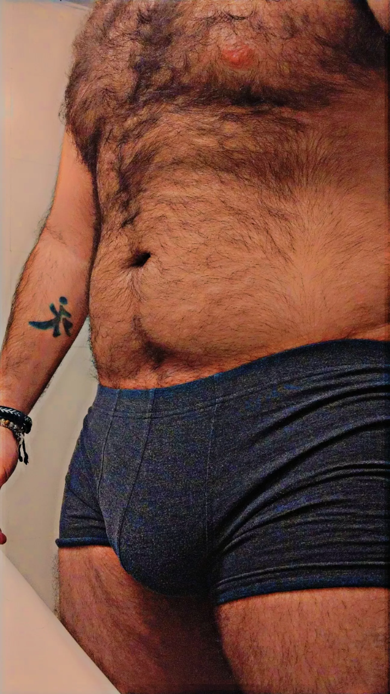Hairy Bear belly