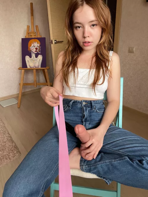 I'm holding my dick in my hand to make you sit up faster 😈