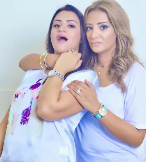 In front of my husband .. Dina choking me telling him that … your wife is my bitch