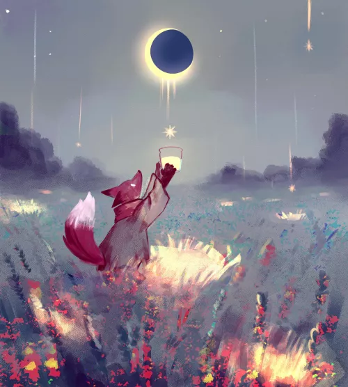 Moon drops (art by me)