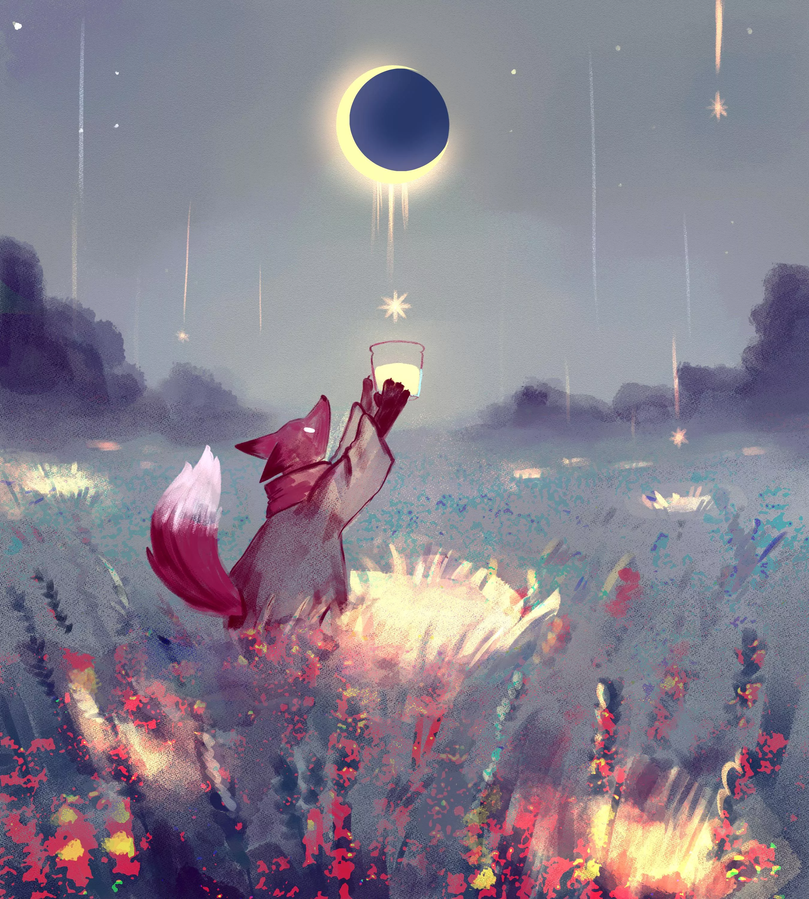 Moon drops (art by me)