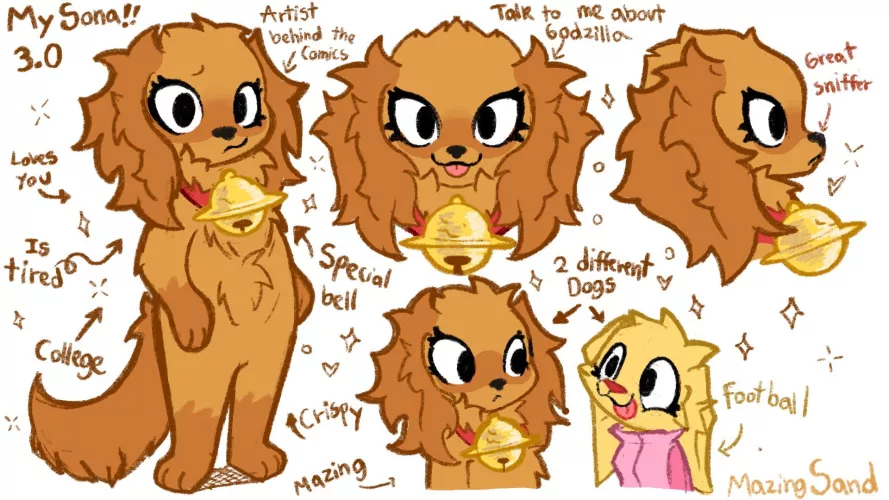 New fursona! This is the most me of all the previous ones!!