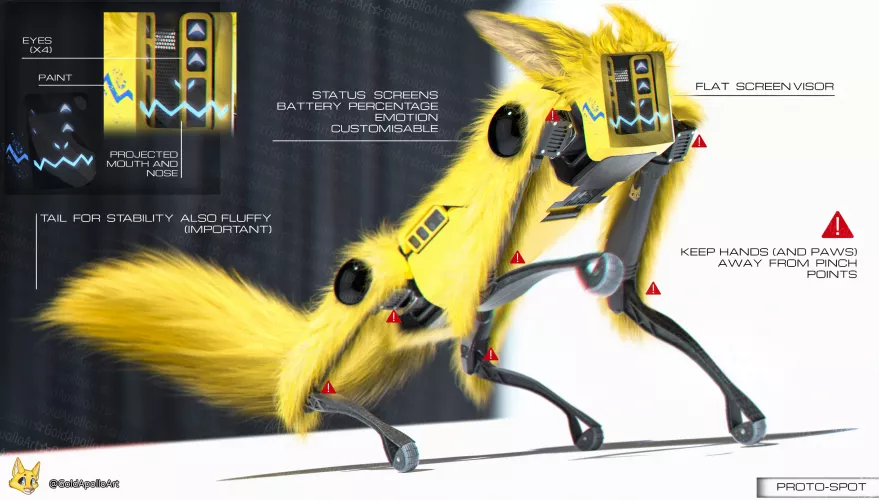 Protogen-Spot experiment! [OC]