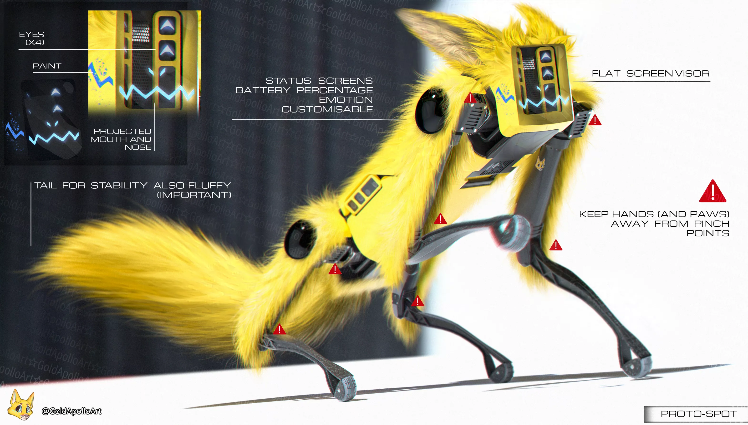 Protogen-Spot experiment! [OC]