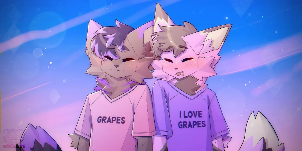 Purple and pink ~ ych for Kori_owo, art by me @maiathoustra