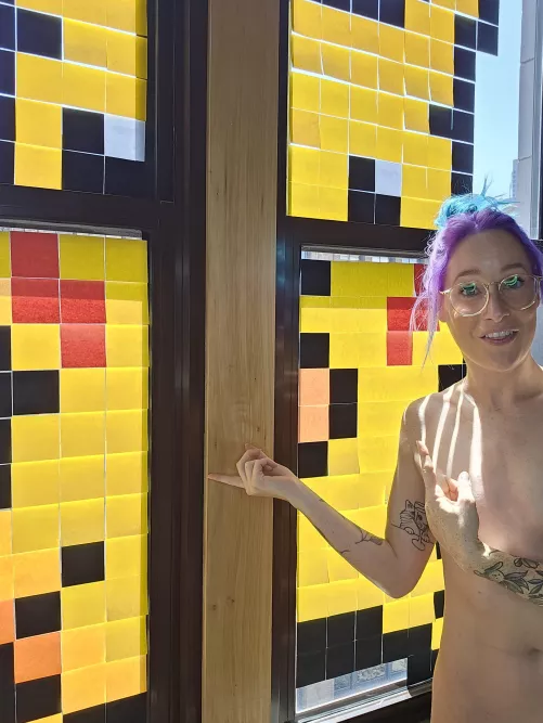 Purple haired tattooed nerd 🥸