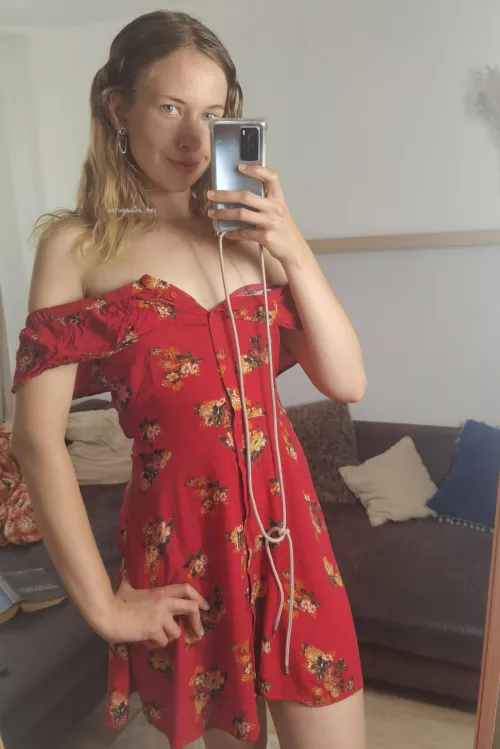Red sundress