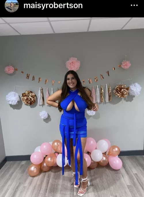 She got two balloons for the party