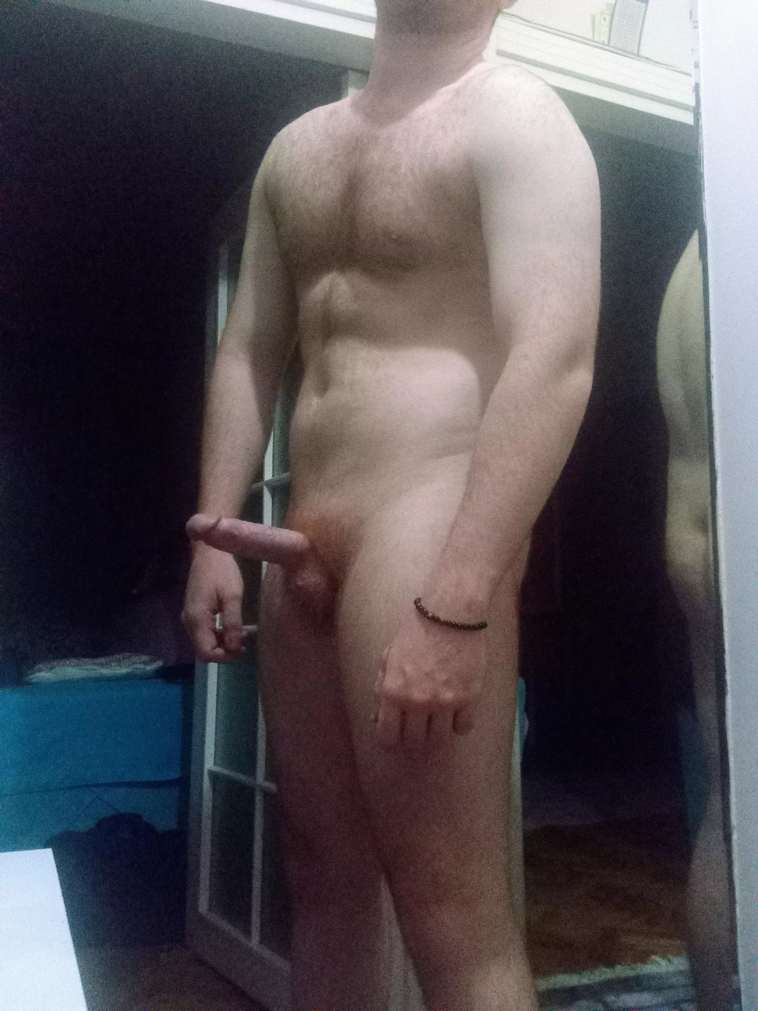 Wearing boxers (optional)