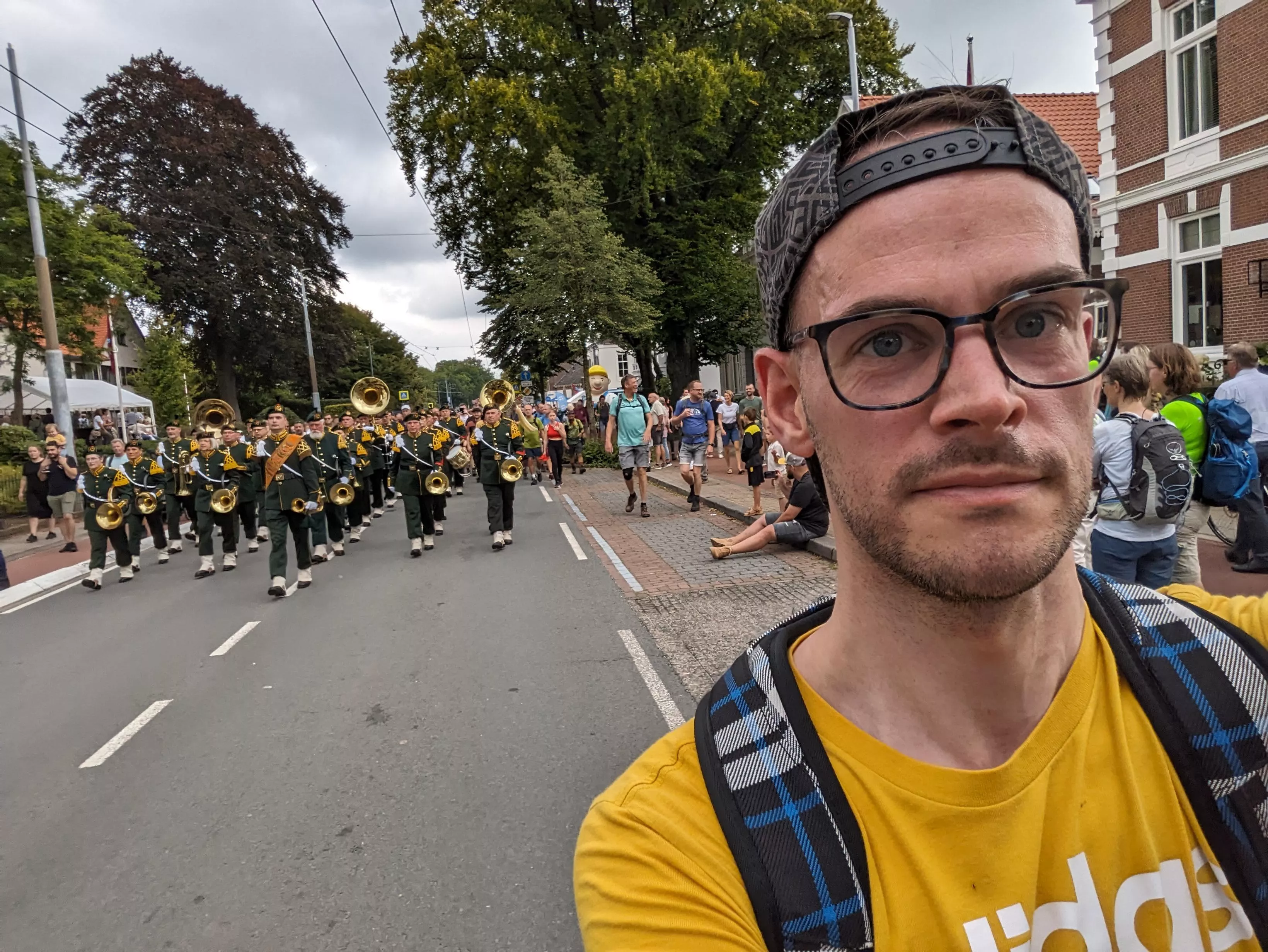 Went on a walking march today