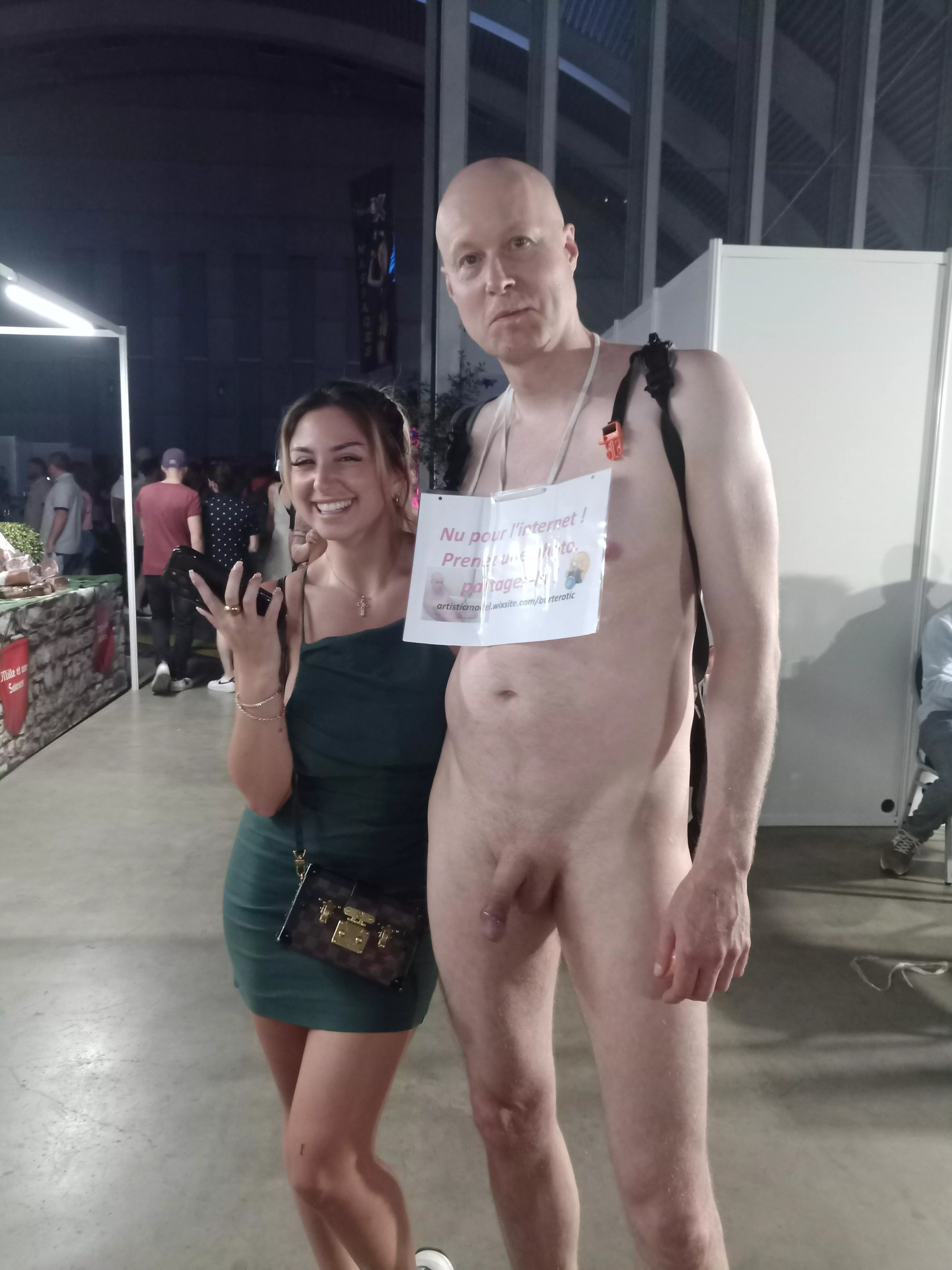 With this beautiful girl in public at Erotix Mons Belgium, She gave me the permission to post and share it on the internet!