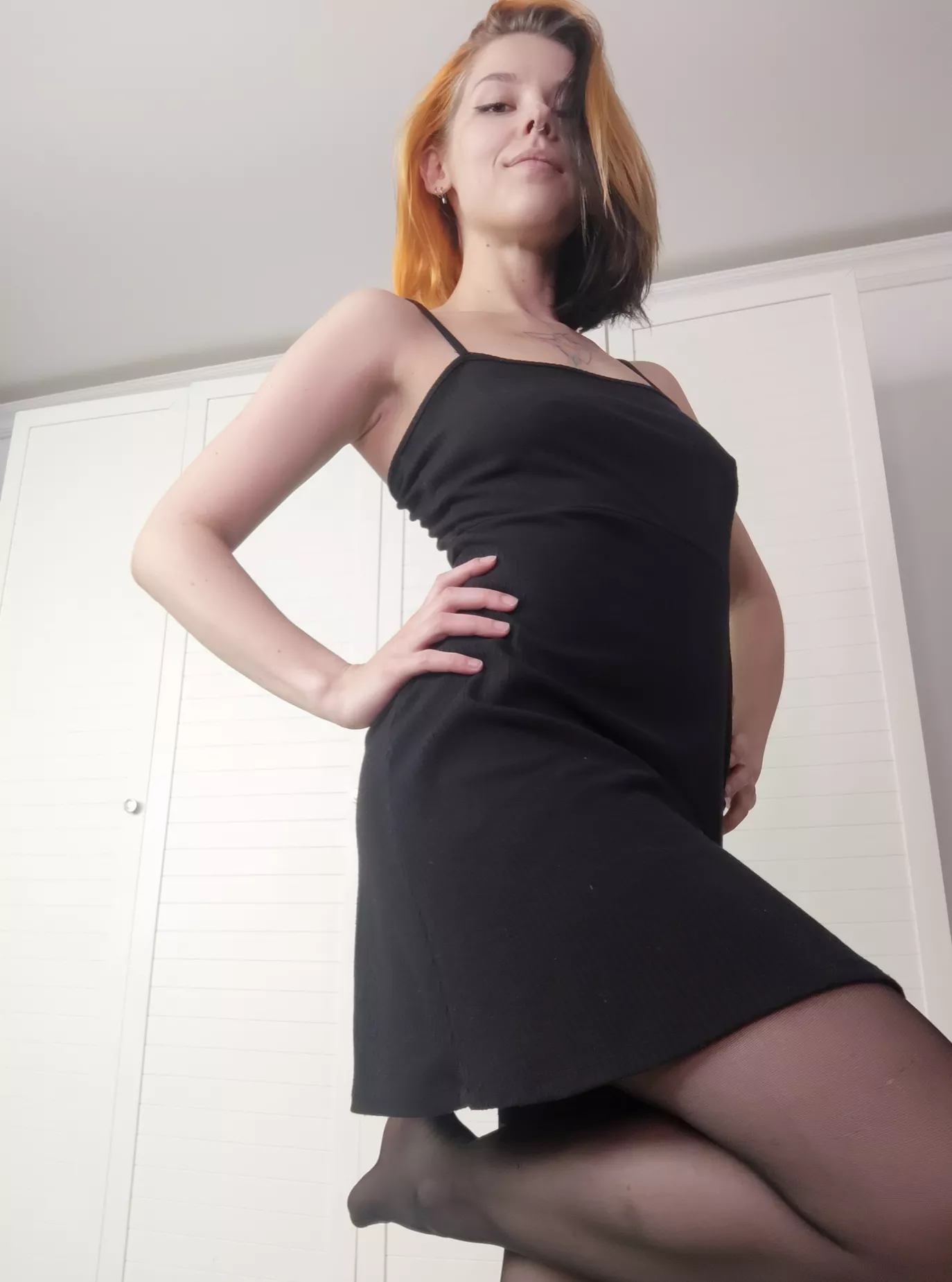 Black looks good on me.