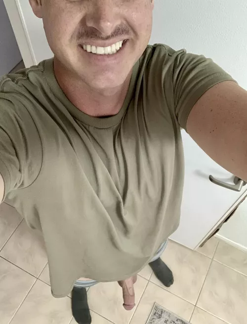 Hey silly! My cock is down here!