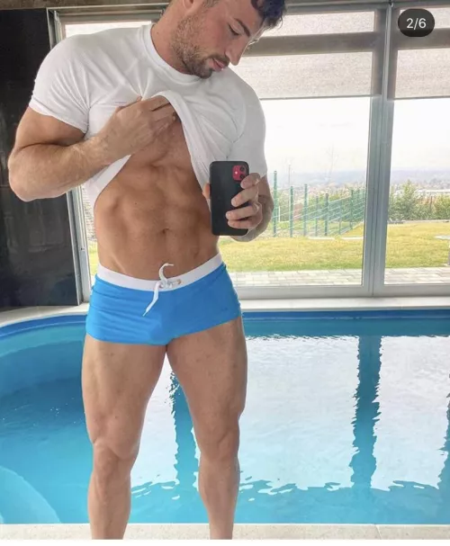 I always get stares at the pool