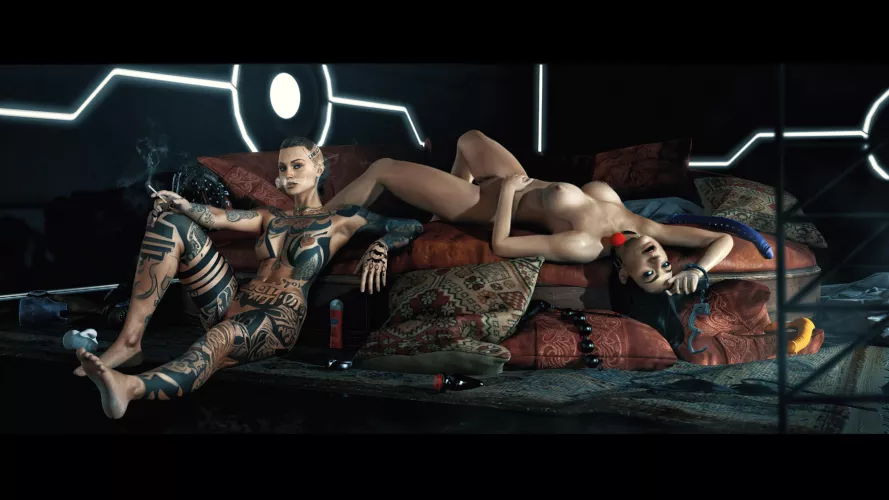 Jack and Miranda after some kinky fun (bproofmanhole)