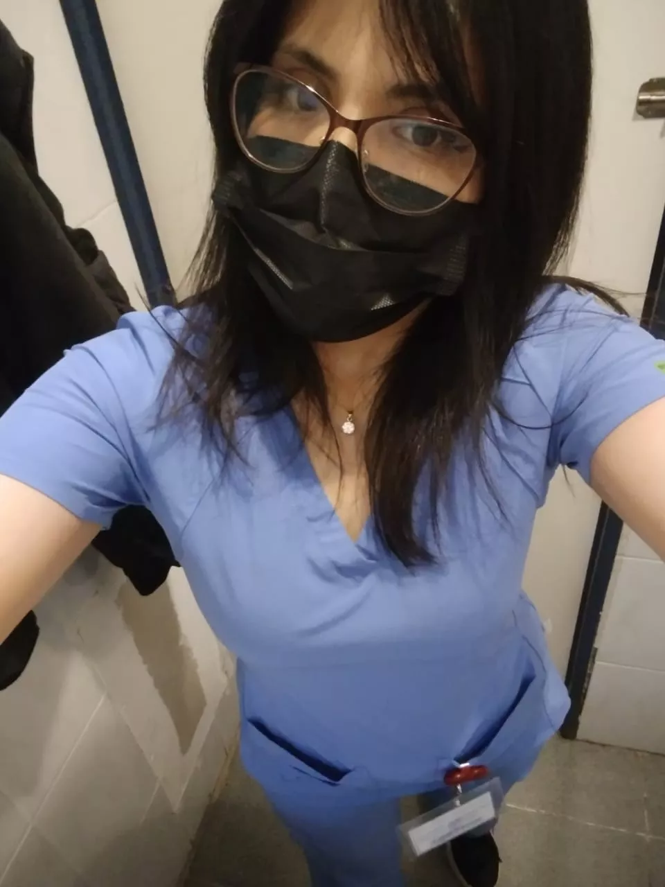 Nice outfit blue.scrub