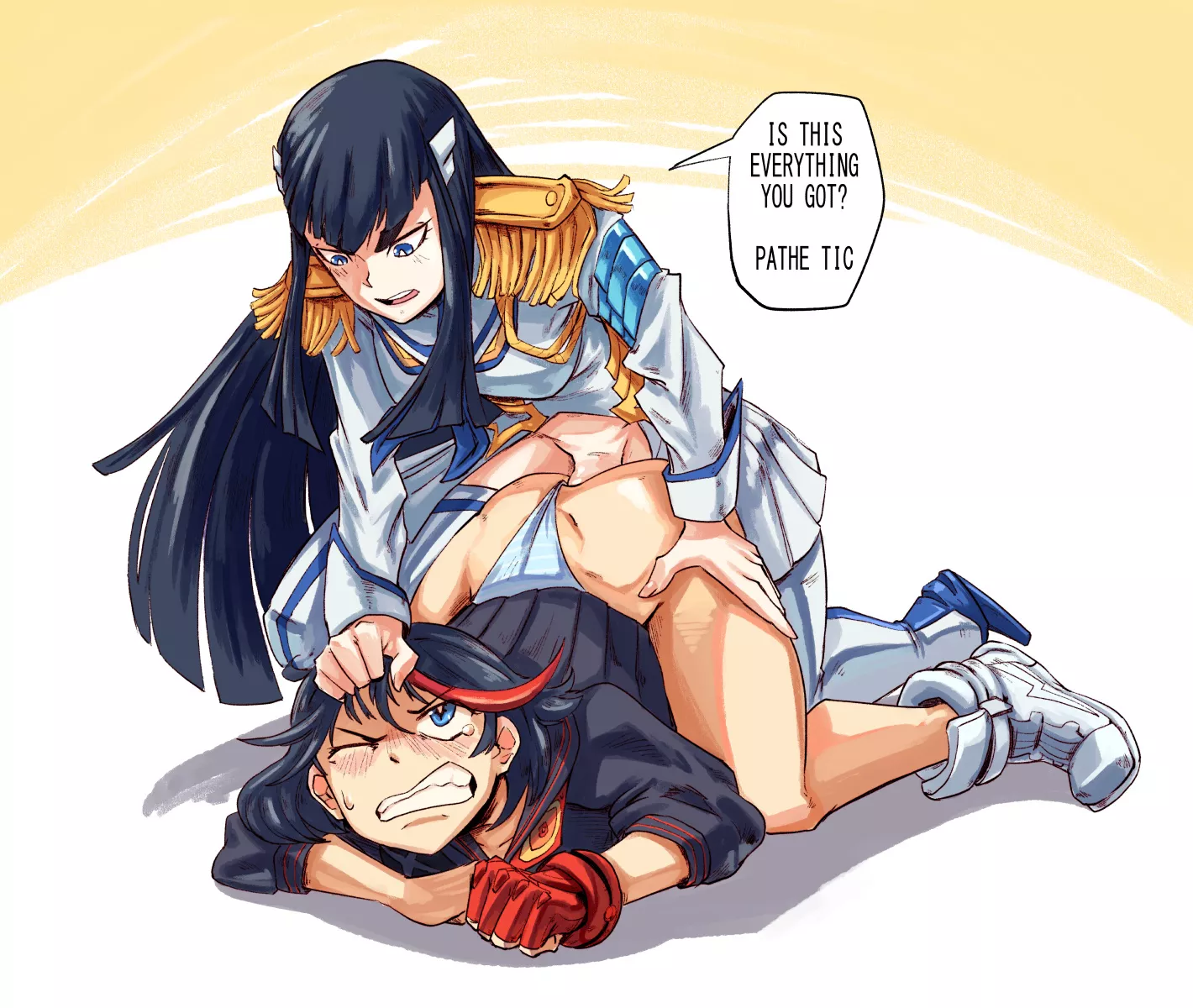 Ryuko gets dominated