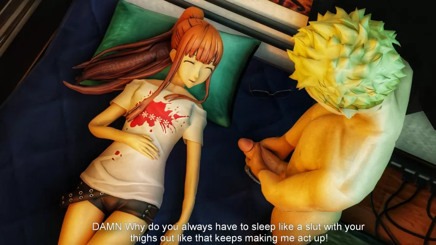 Slutty futaba sleeping (@RizzyKawai)