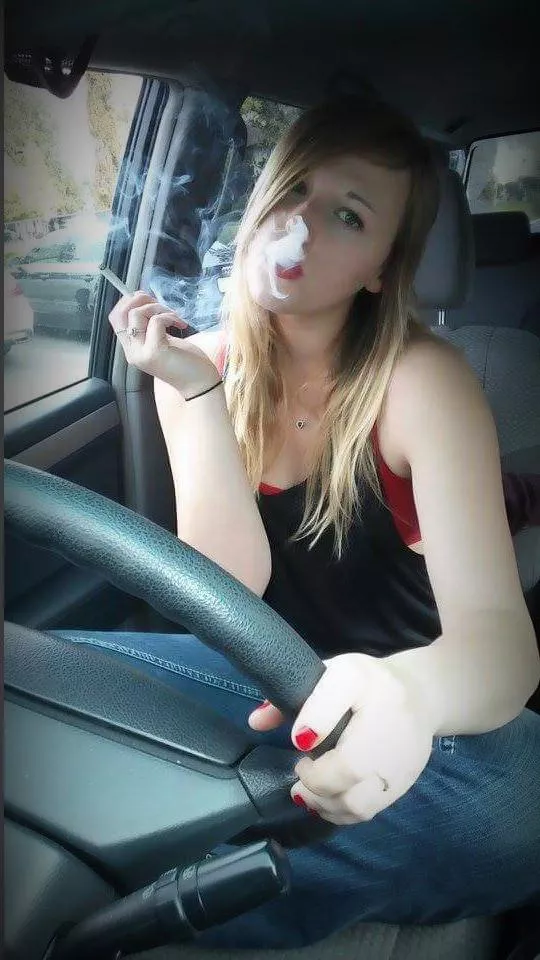 Sneaking one in the car between classes