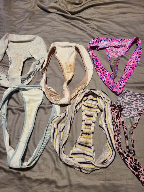 Take a look at all my dirty panties!