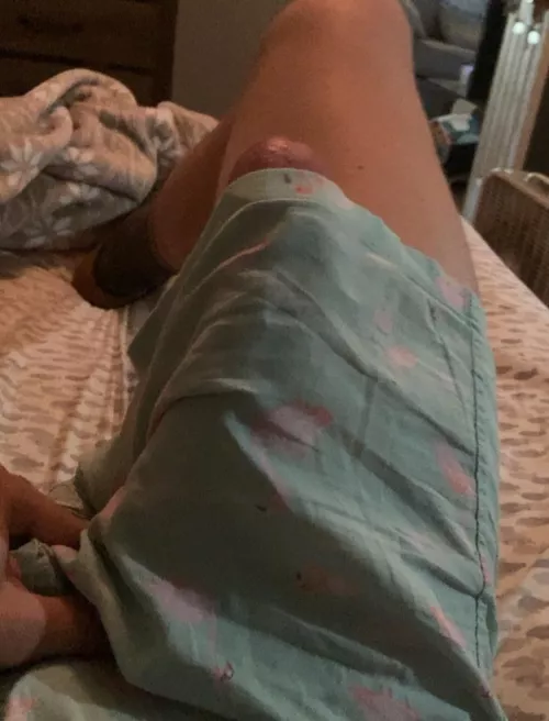 Trying to reach my knees