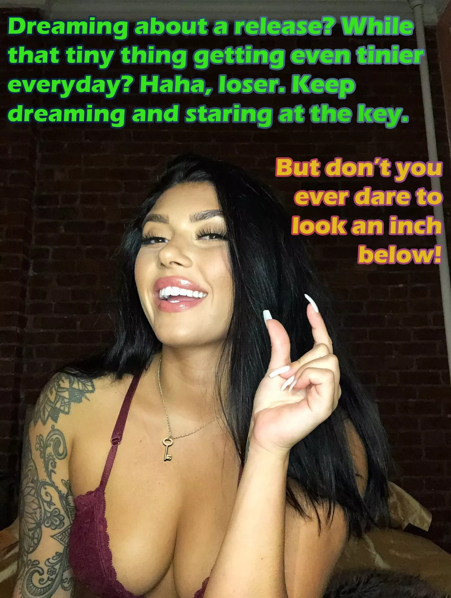 Attention, key is at a risky place