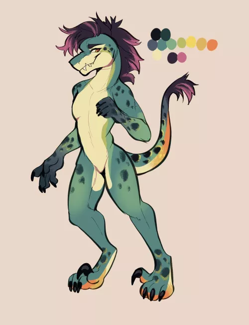 Dino sona! What should i name him? (Art by me)