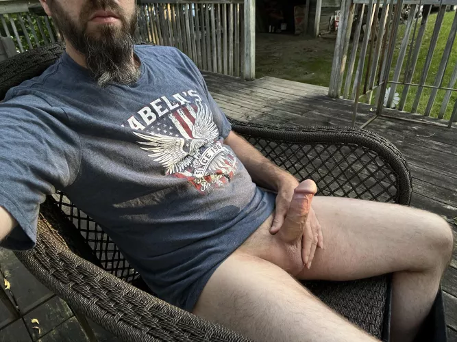 Enjoying the morning sun