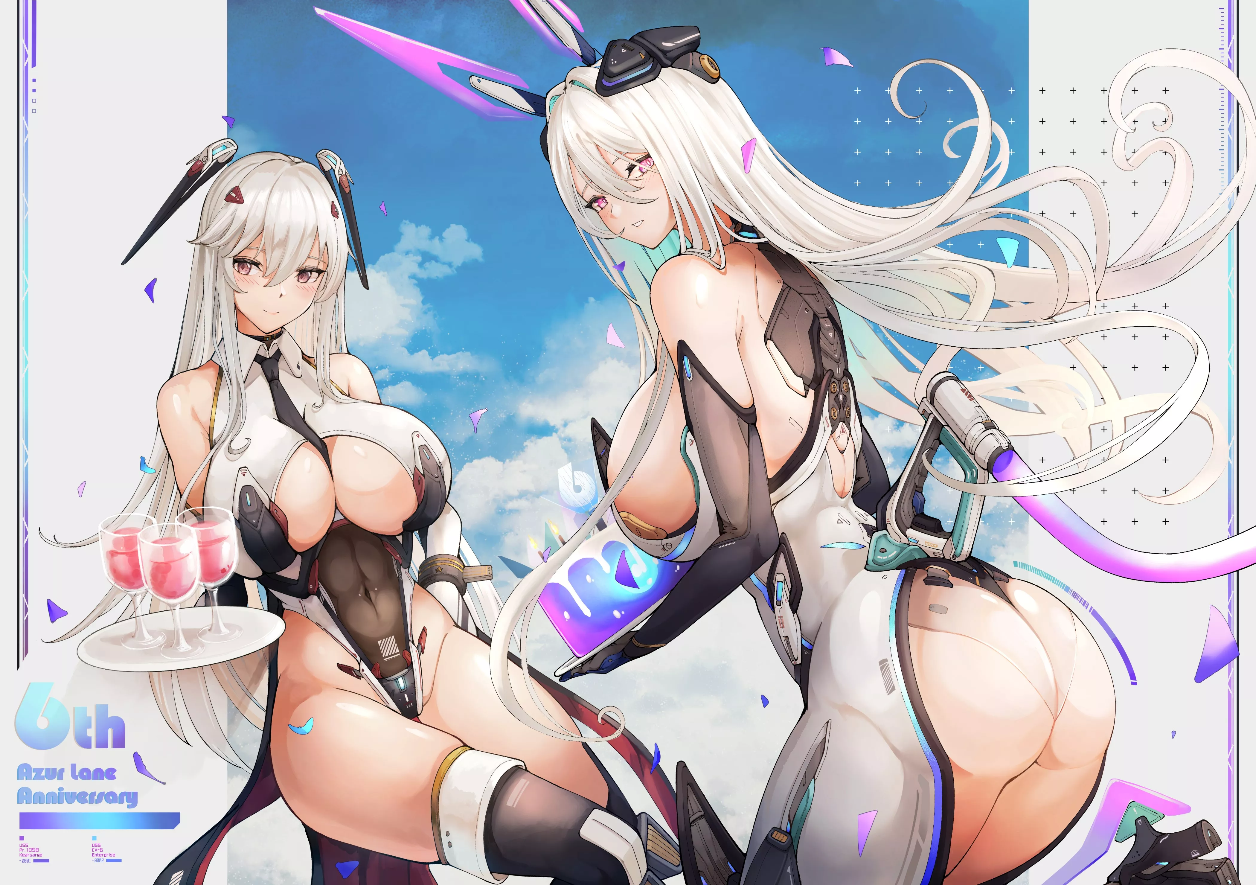 Enterprise & Kearsarge 6th Anniversary Suits (Yusha m) [Azur Lane]