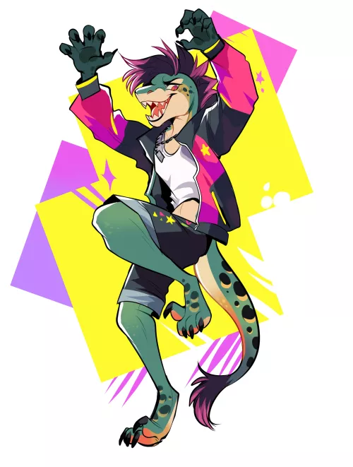 everybody walk the dinosaur !!! (art by me)