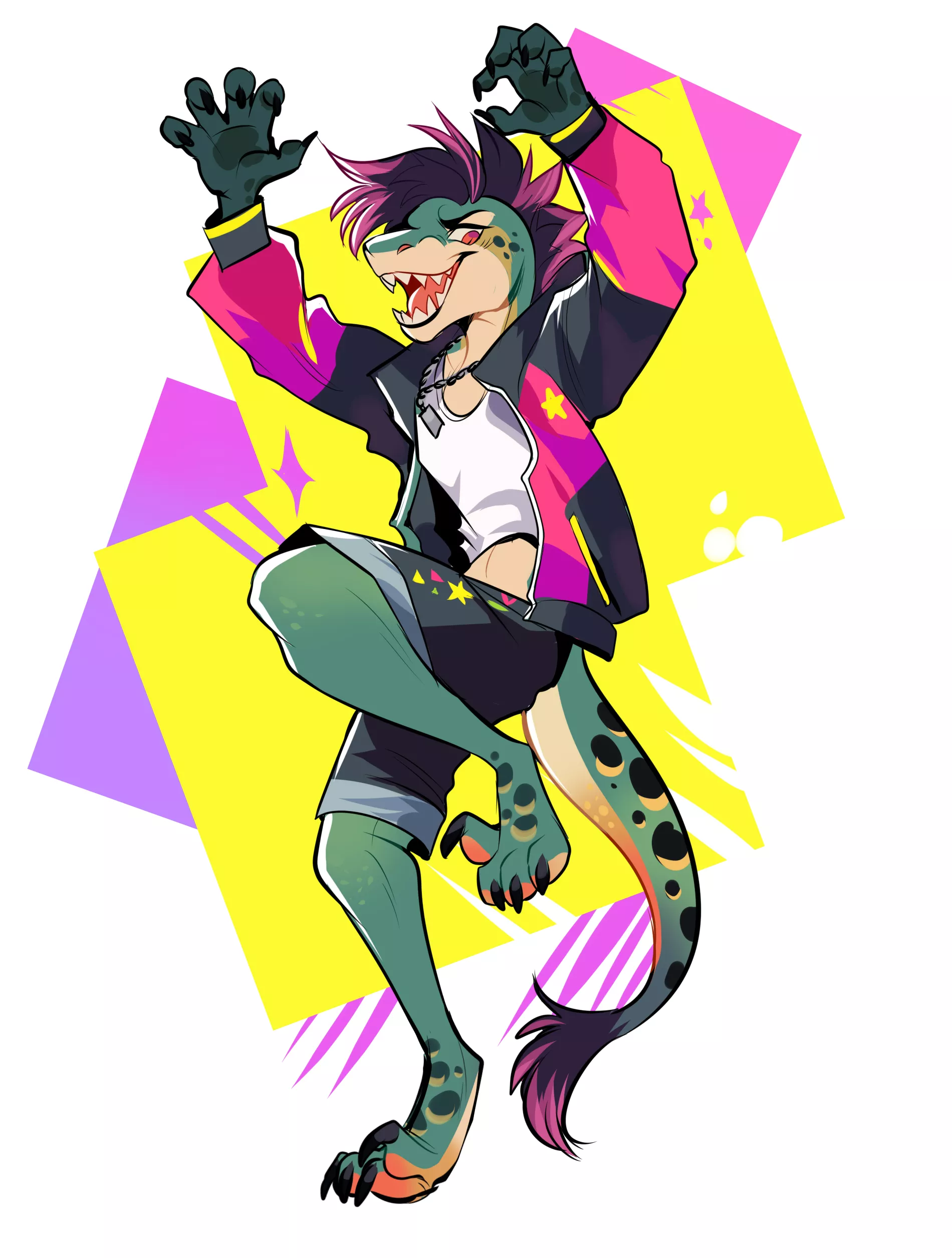 everybody walk the dinosaur !!! (art by me)