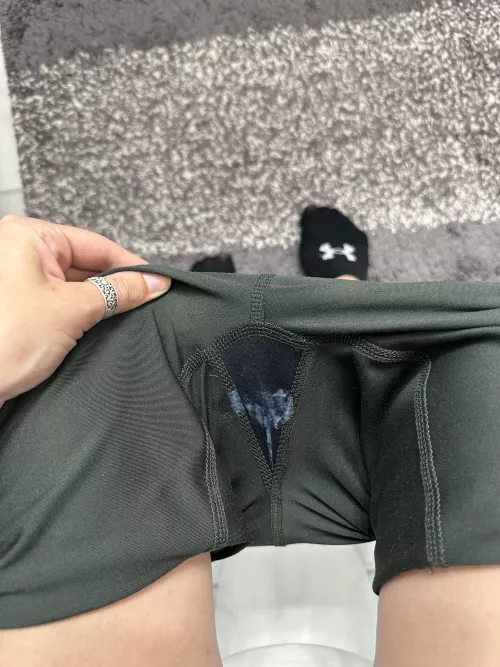 Forgot panties again, oops