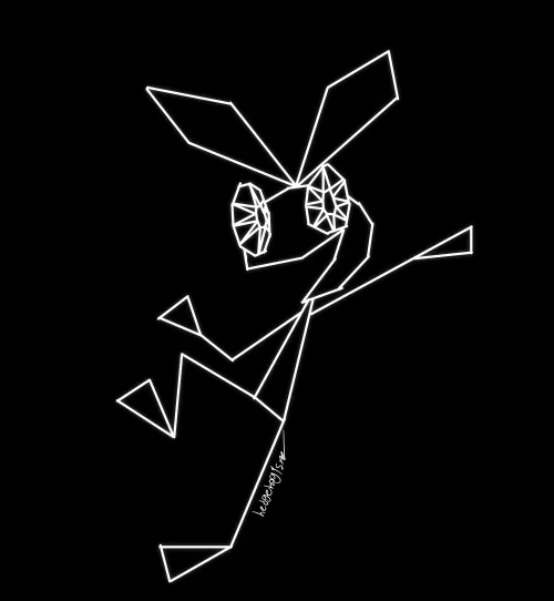 I drew the funny PS1 rabbit