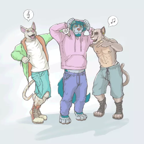 Out of tune choir - based on a true story (art by me)