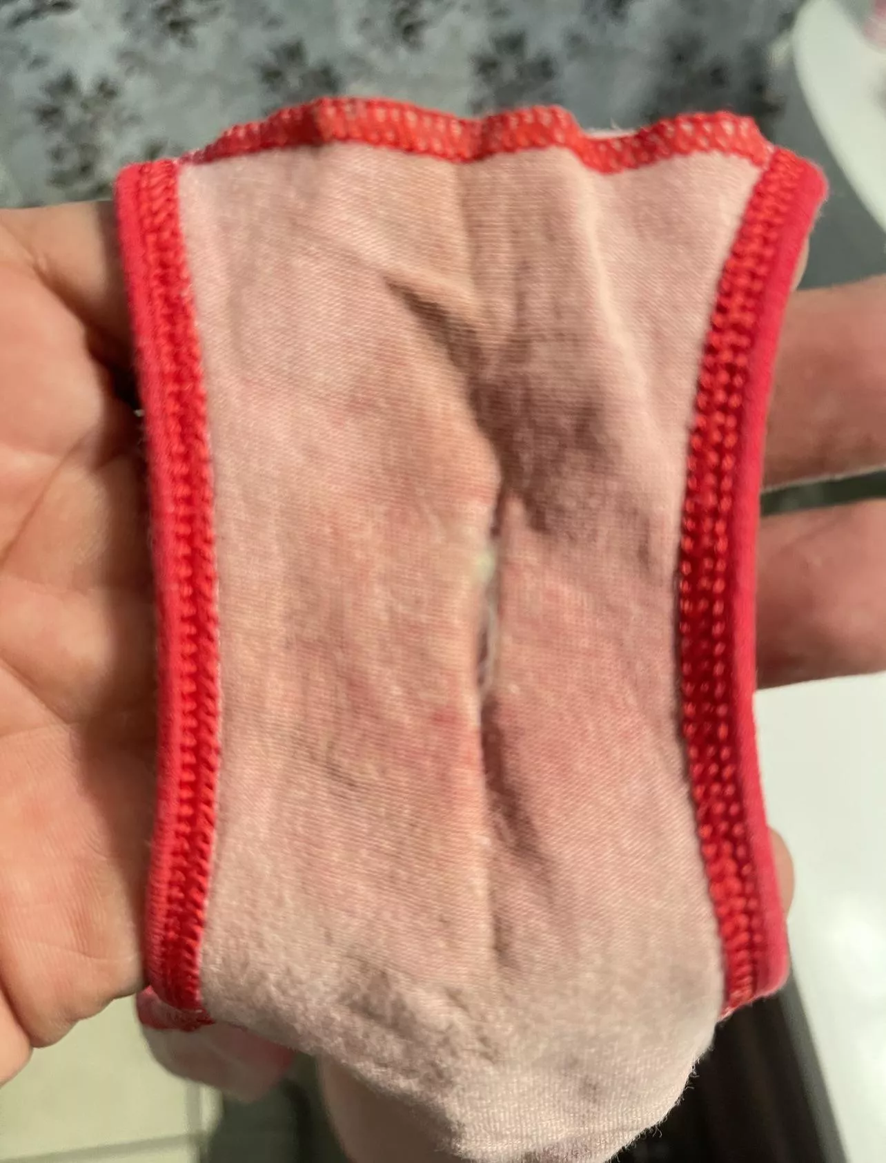 Still has her pussy print in them