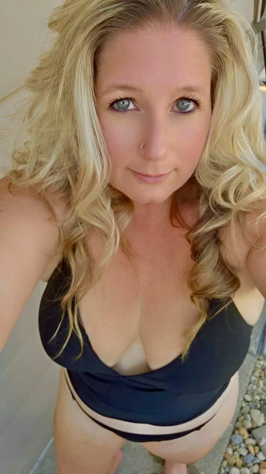 Wife enjoying the pool while I’m at work anyone wanna join her Wife enjoying the pool while I’m at work anyone wanna join her