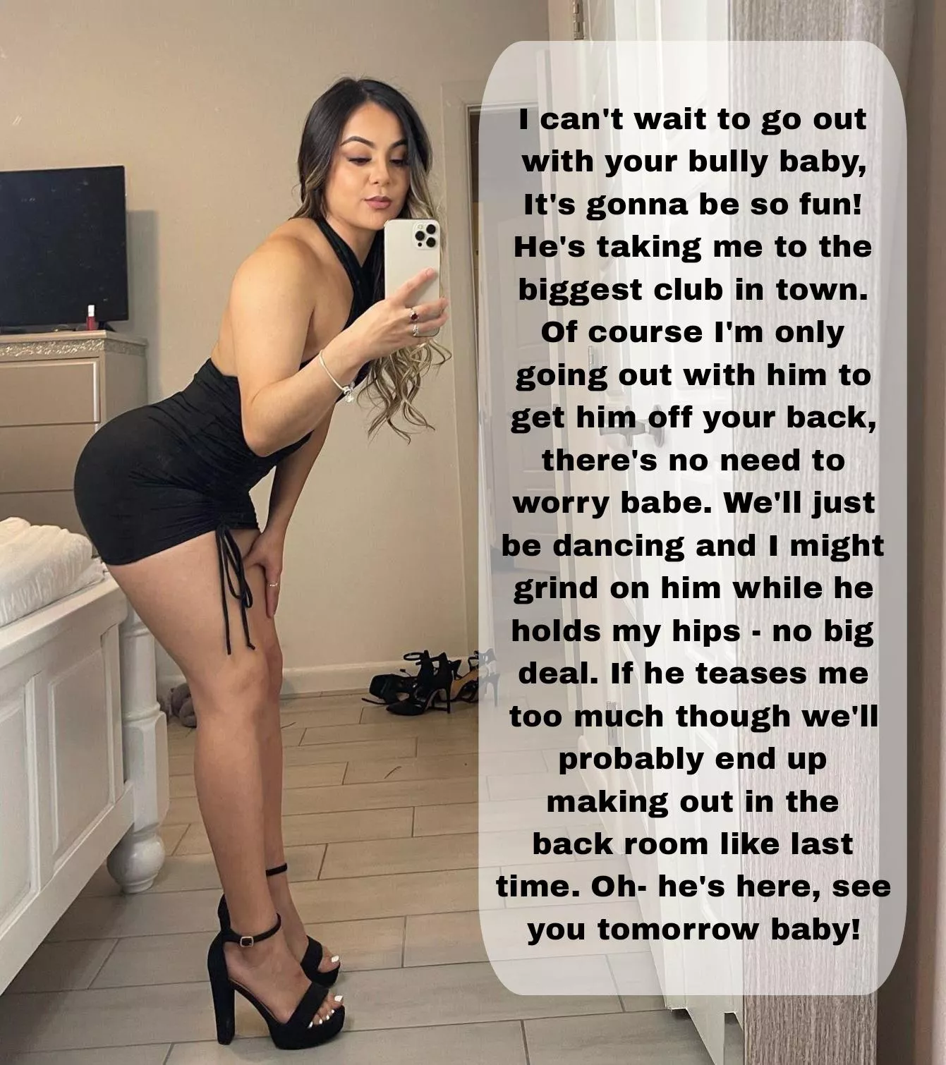 Your girlfriend goes clubbing with your bully