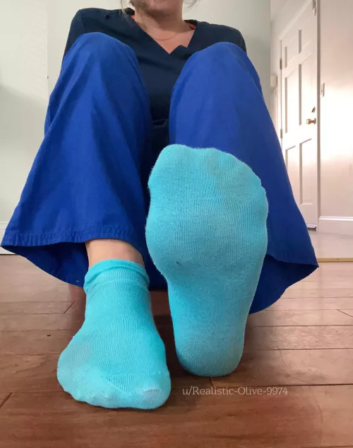 Blue socks 🤤