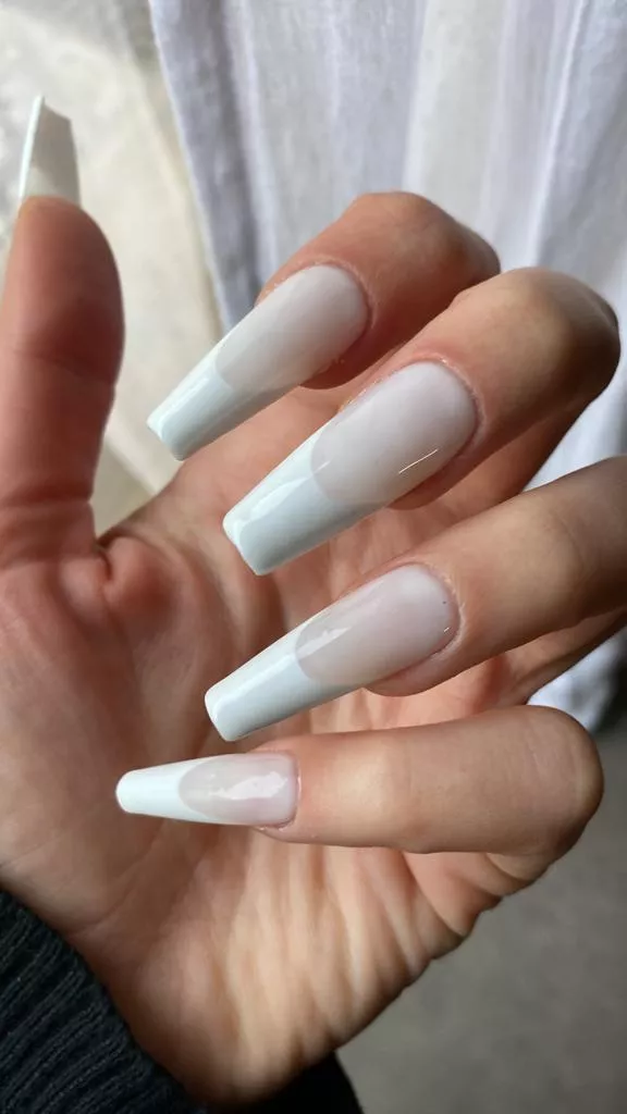 Classic French nails