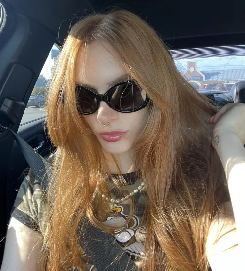 Cute and freckled redhead